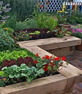 Raised vegetable bed
