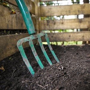 Pitchfork In Compost, Composting, Compost Bin
Shutterstock.com
New York, NY