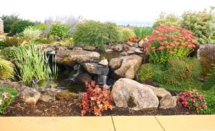 Rock Garden With Waterfall, Boulder Waterfall
Garden Design
Calimesa, CA