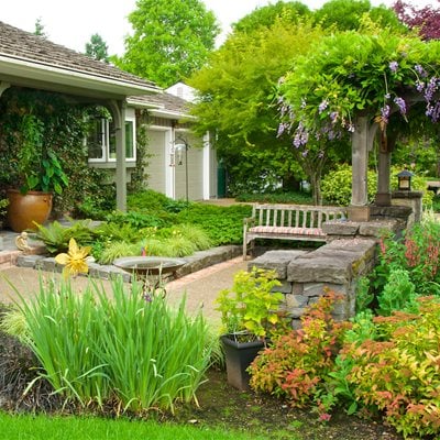 front yard landscaping ideas with fence