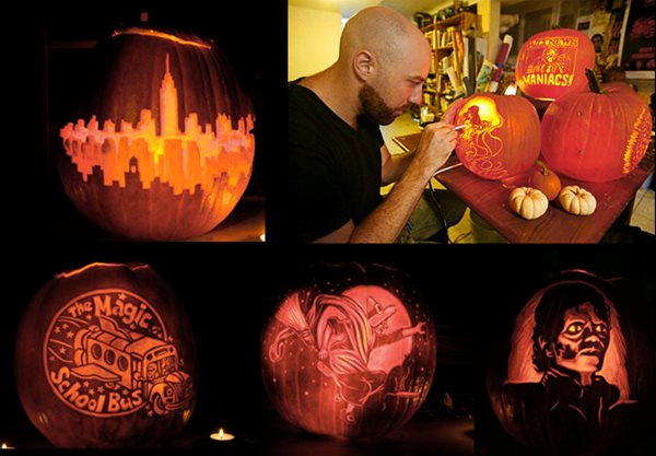Las Vegas pumpkin carver's designs bring Halloween feel to Centennial Hills  Library — PHOTOS