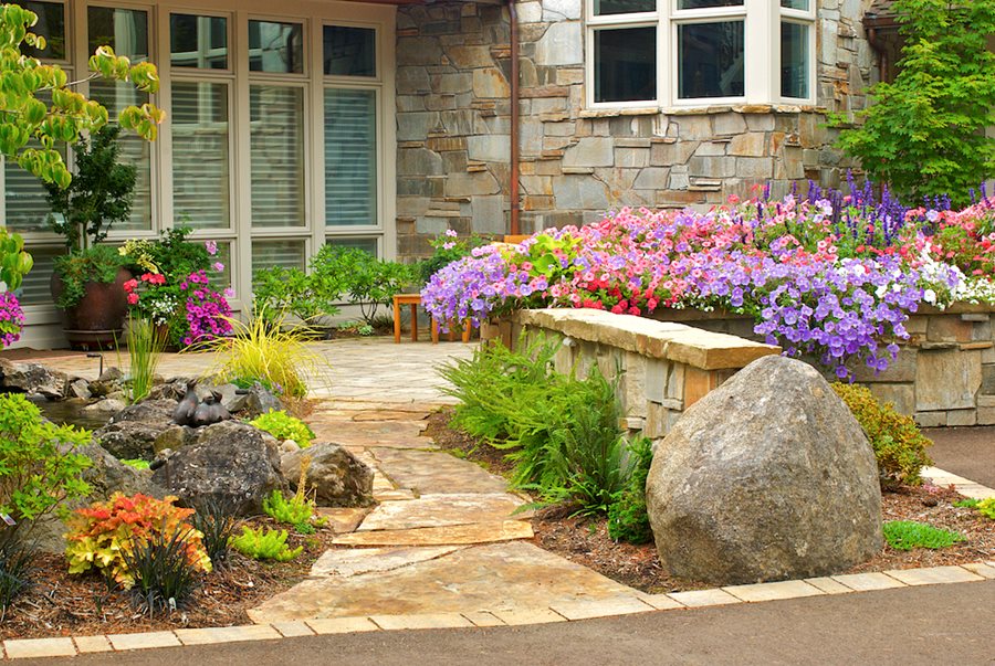 Top 40 Best Stone Edging Ideas - Exterior Landscaping Designs